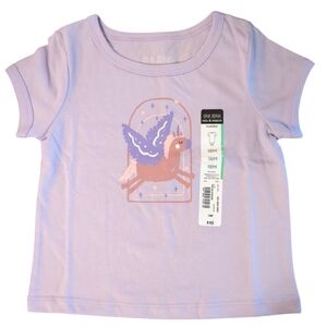 NWT OKIE DOKIE Purple Unicorn Short Sleeve Tee Shirt